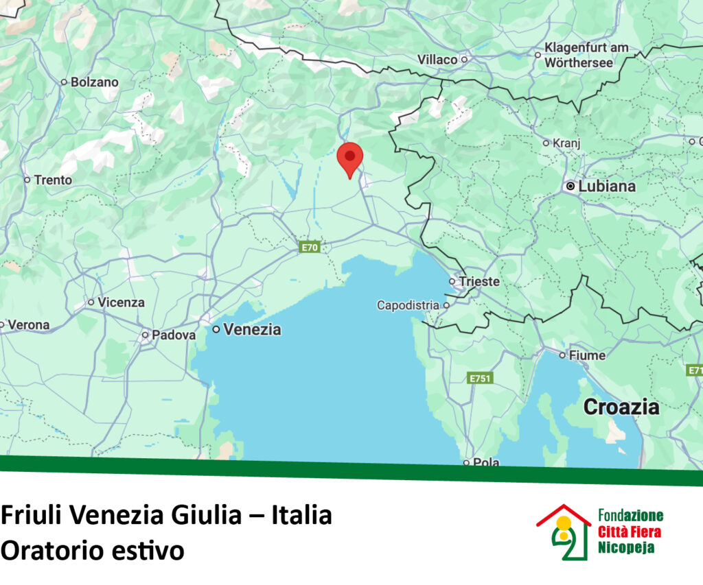 Mappa oratorio estivo a Martignacco
